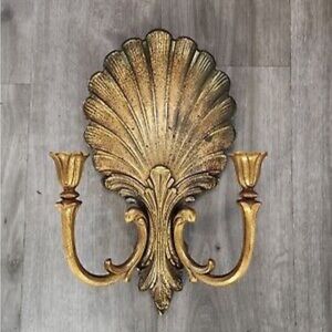 80s Vintage Clamshell Sconce